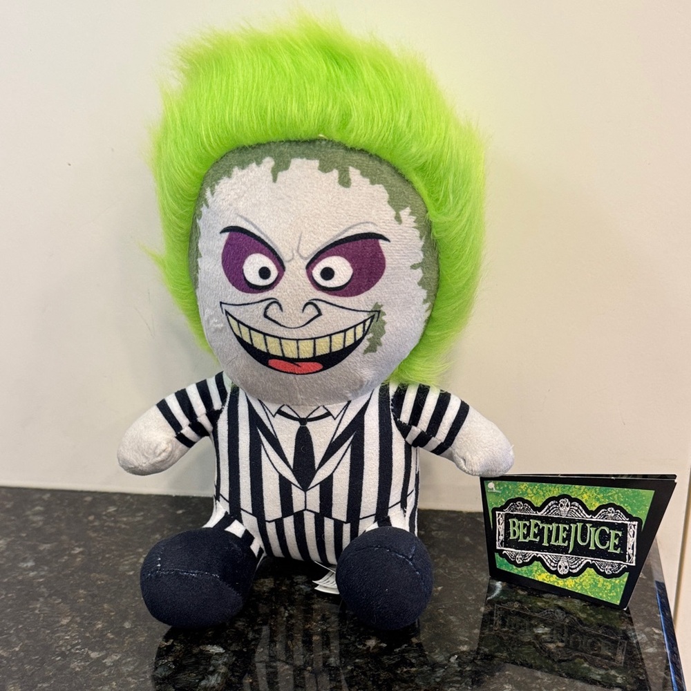Warner Brothers- BEETLEJUICE Plush Doll Toy. Plush. Toy Factory S 10”